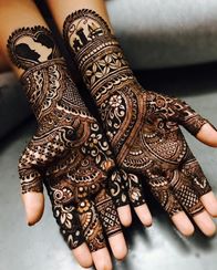 Long-Distance Bridal Mehndi Design